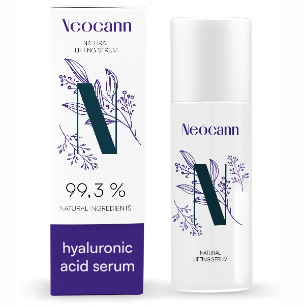 Naturalne przeciwzmarszczkowe Serum do twarzy Neocann z kwasem hialuronowym