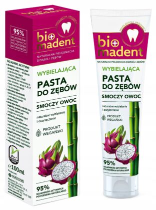 Pasta do zębów Wybielająca pasta do zębów Smoczy owoc Bio Madent 100 ml