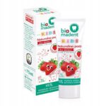 Pasta do zębów dla dzieci bez fluoru Truskawka Bio Madent 75 ml – zdjęcie 2