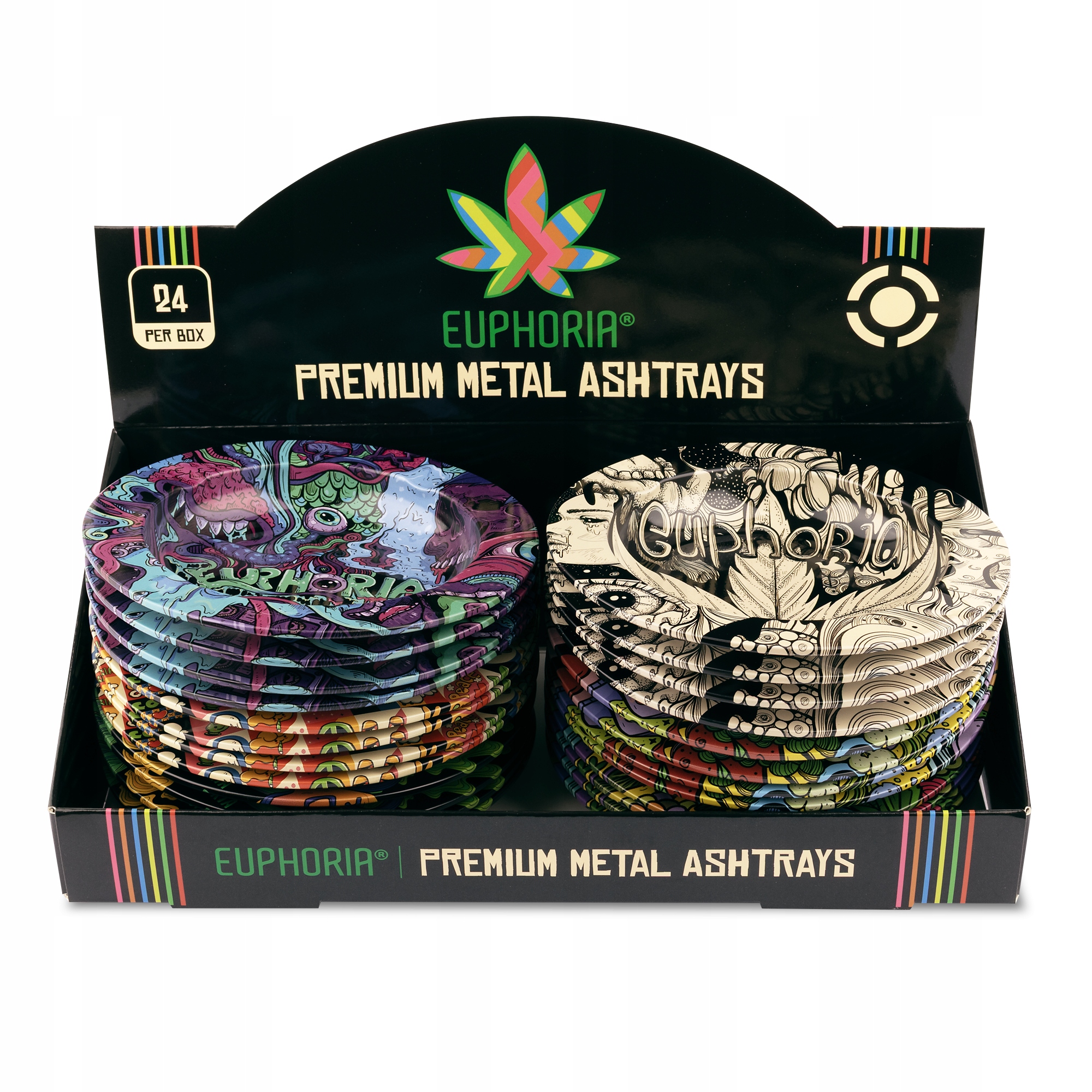 Popielniczka metalowa Euphoria Groovy Metal Ashtray