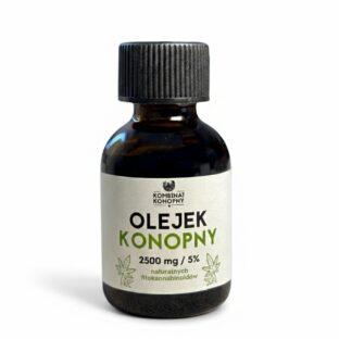 Olejek konopny 2500 mg 50 ml Kombinat Konopny 5% fitokannabinoidów