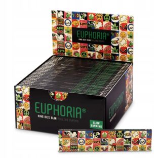 Bibułki Bletki Euphoria Kingsize Slim Groovy, 32 sztuki